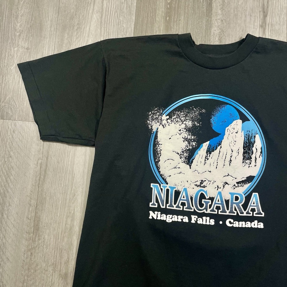 Vintage 90s Niagara Falls Canada Size Large Nature Tourist Wildlife Tshirt